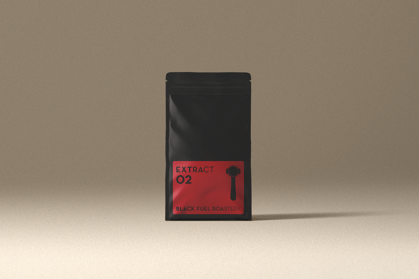 Black Fuel Valley Red Honey Extract 02 espresso coffee bag front view