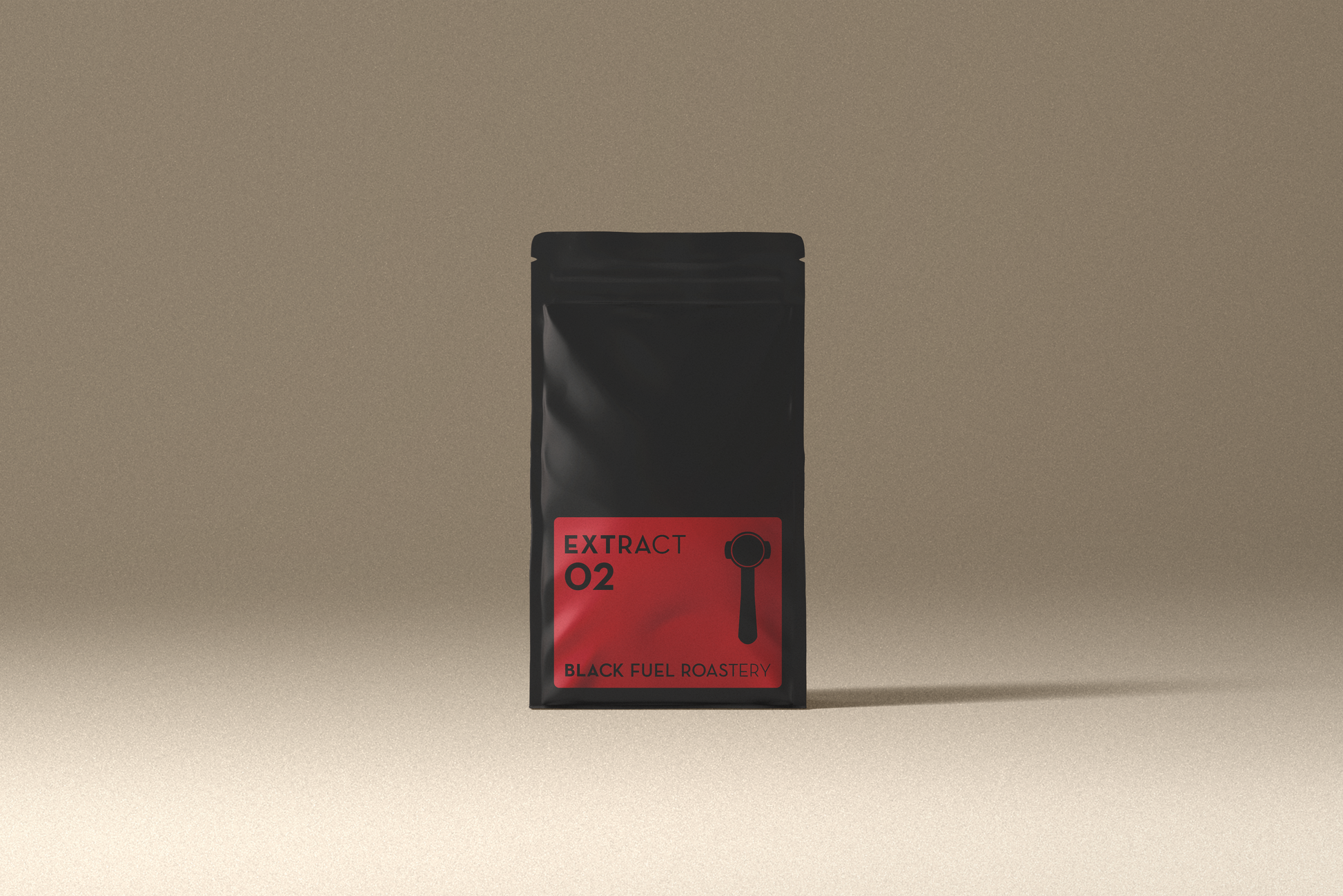 Black Fuel Valley Red Honey Extract 02 espresso coffee bag front view