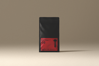 Black Fuel Valley Red Honey Extract 02 espresso coffee bag front view