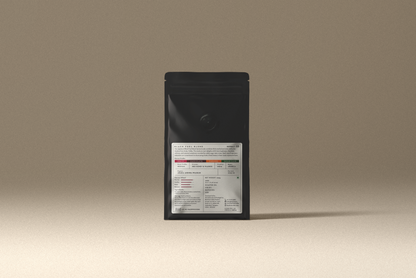 Black Fuel red honey processed coffee packaging detail